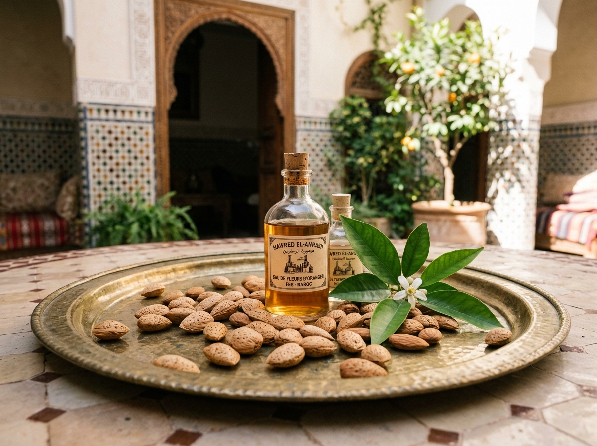 Amandes douces du Rif et eau de fleur d'oranger distillée